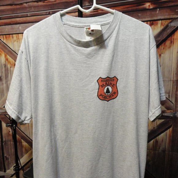 Fruit of the Loom Other - Maine Poacher State patch iron on T~Gently worn~Maine Hunter